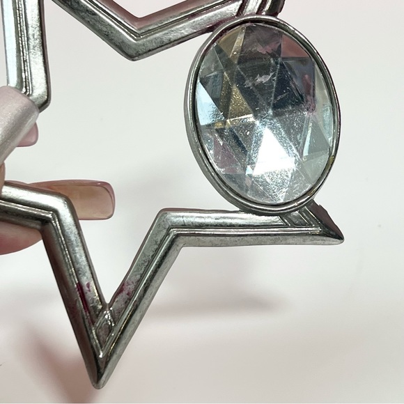 Vintage Y2K 2000s mcbling gemstone star belt buckle - Picture 2 of 3